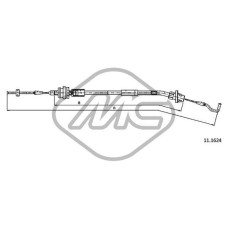 Cable del acelerador - METALCAUCHO-80687