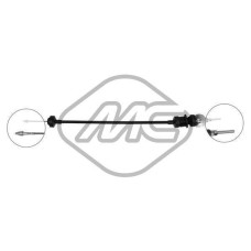 Cable de accionamiento, accionamiento del embrague - METALCAUCHO-80712