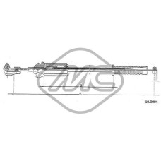 Cable del acelerador - METALCAUCHO-80897