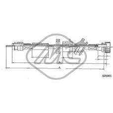 Árbol flexible del velocímetro - METALCAUCHO-80915