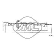 Árbol flexible del velocímetro - METALCAUCHO-81240 Árbol flexible del velocímetro - METALCAUCHO-81240