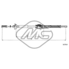 Cable del acelerador - METALCAUCHO-81548