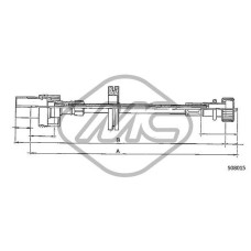 Árbol flexible del velocímetro - METALCAUCHO-81730