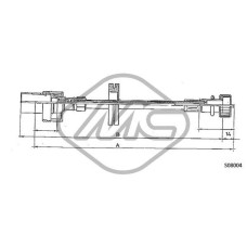 Árbol flexible del velocímetro - METALCAUCHO-81733