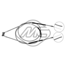 Cable de accionamiento, freno de estacionamiento - METALCAUCHO-81797