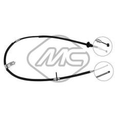 Cable de accionamiento, freno de estacionamiento - METALCAUCHO-81975