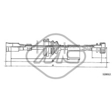 Árbol flexible del velocímetro - METALCAUCHO-82432