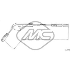 Cable de accionamiento, freno de estacionamiento - METALCAUCHO-82501