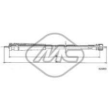 Árbol flexible del velocímetro - METALCAUCHO-82742 Árbol flexible del velocímetro - METALCAUCHO-82742