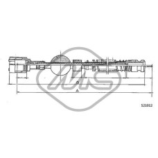 Árbol flexible del velocímetro - METALCAUCHO-82750