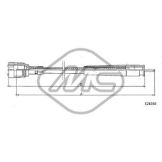 Árbol flexible del velocímetro - METALCAUCHO-82759 Árbol flexible del velocímetro - METALCAUCHO-82759