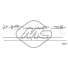 Árbol flexible del velocímetro - METALCAUCHO-82760 Árbol flexible del velocímetro - METALCAUCHO-82760
