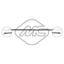Cable de accionamiento, freno de estacionamiento - METALCAUCHO-82824