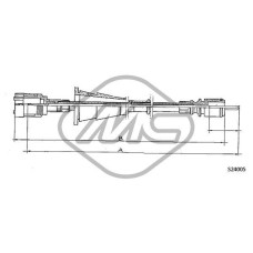 Árbol flexible del velocímetro - METALCAUCHO-82974