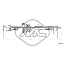 Árbol flexible del velocímetro - METALCAUCHO-82976