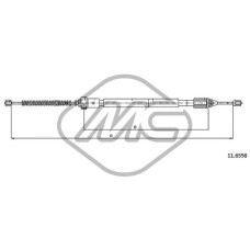 Cable de accionamiento, freno de estacionamiento - METALCAUCHO-83082