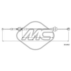 Cable del acelerador - METALCAUCHO-83296 Cable del acelerador - METALCAUCHO-83296