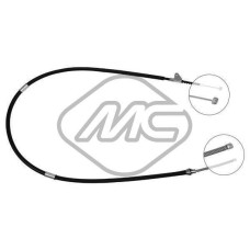 Cable de accionamiento, freno de estacionamiento - METALCAUCHO-83432