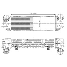 Radiador de aire de admisión - NRF-309065
