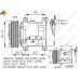 Compresor, aire acondicionado - NRF-32227