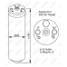 Filtro deshidratante, aire acondicionado - NRF-33028
