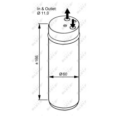 Filtro deshidratante, aire acondicionado - NRF-33120