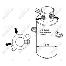 Filtro deshidratante, aire acondicionado - NRF-33165