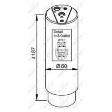 Filtro deshidratante, aire acondicionado - NRF-33327 Filtro deshidratante, aire acondicionado - NRF-33327