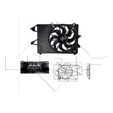 Ventilador, refrigeración del motor - NRF-47004 Ventilador, refrigeración del motor - NRF-47004