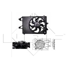 Ventilador, refrigeración del motor - NRF-47005 Ventilador, refrigeración del motor - NRF-47005