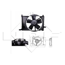 Ventilador, refrigeración del motor - NRF-47009 Ventilador, refrigeración del motor - NRF-47009