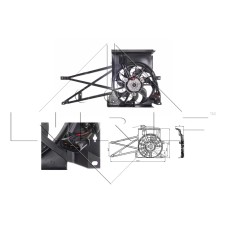 Ventilador, refrigeración del motor - NRF-47013 Ventilador, refrigeración del motor - NRF-47013