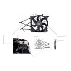 Ventilador, refrigeración del motor - NRF-47015