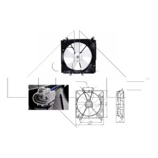 Ventilador, refrigeración del motor - NRF-47016