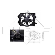 Ventilador, refrigeración del motor - NRF-47021