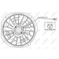 Ventilador, refrigeración del motor - NRF-47025