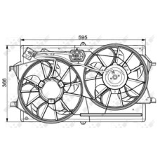 Ventilador, refrigeración del motor - NRF-47061 Ventilador, refrigeración del motor - NRF-47061