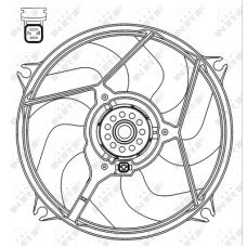 Ventilador, refrigeración del motor - NRF-47069