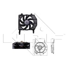 Ventilador, refrigeración del motor - NRF-47077 Ventilador, refrigeración del motor - NRF-47077
