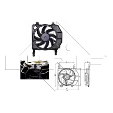 Ventilador, refrigeración del motor - NRF-47261 Ventilador, refrigeración del motor - NRF-47261