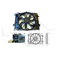 Ventilador, refrigeración del motor - NRF-47285