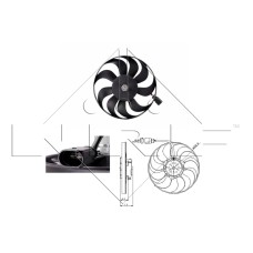 Ventilador, refrigeración del motor - NRF-47381
