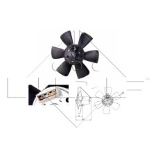 Ventilador, refrigeración del motor - NRF-47391
