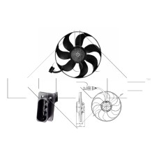 Ventilador, refrigeración del motor - NRF-47393