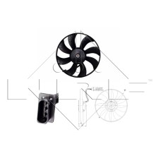 Ventilador, refrigeración del motor - NRF-47410