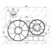 Ventilador, refrigeración del motor - NRF-47451