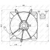 Ventilador, refrigeración del motor - NRF-47479
