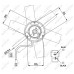 Ventilador, refrigeración del motor - NRF-47657