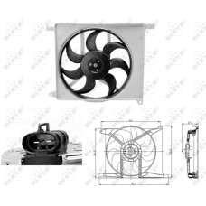 Ventilador, refrigeración del motor - NRF-47686