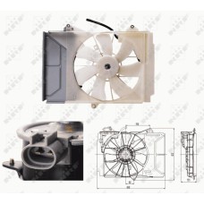 Ventilador, refrigeración del motor - NRF-47697